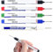 Jerpsen 5 unidades de marcadores de punta larga para agujeros profundos, marcadores permanentes para carpinteros, a prueba de agua de colores para madera (Mixed color-5PCS)