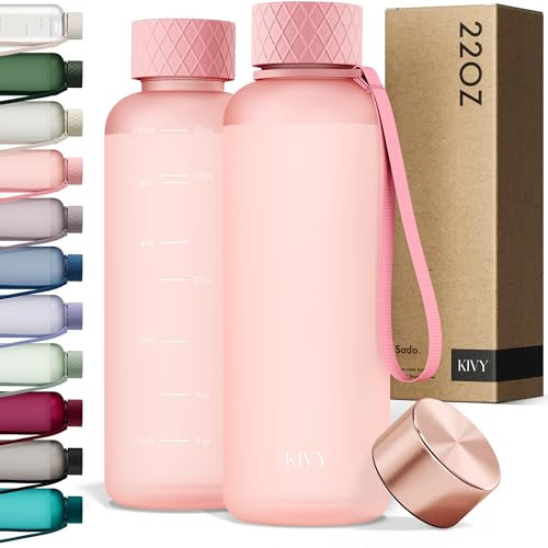 KIVY Bottiglia in Tritan (rosa, 650 ml)