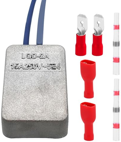 Softstart Modul Set, 230V 15A Sanftstart Modul, Sanftanlauf Anlaufstrombegrenzer mit Installationszubehör, Anlaufwiderstand Softstart für Kappsägen Elektrowerkzeuge Wie Kreissäge und Winkelschleifer