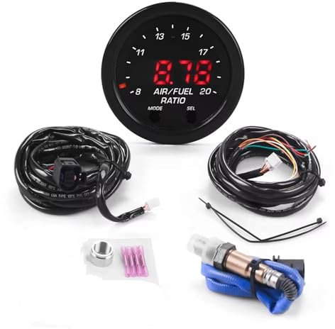 Gnshdg Sauerstoffsensor Sauerstoffsensor AFR-Sensor-Controller-Messgerät 30-0300 X-Serie Breitband-O2-Luft-Kraftstoff-Verhältnis-Messgerät-Kit LSU 4.9 0258017025 Lambdasonde