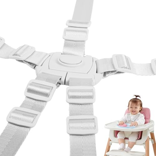 5 Punkt Gurt Sicherheitsgurt Hochstuhl Multifunktional, Verstellbarer Kindersitzgurt Für Hochstuhl, Hauck Hochstuhl Zubehör, Kinder Sicherheitsgurt Gurt Tripp Trapp Stuhl