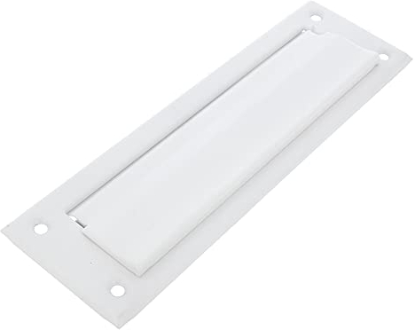 Amig - Briefschlitz für Briefkasten | Für Innen- und Außenwände oder -Türen | Briefeinwurf aus Edelstahl | Größe 254x78 cm | Schlitzmaße: 198x48 mm | Weiß Farbe