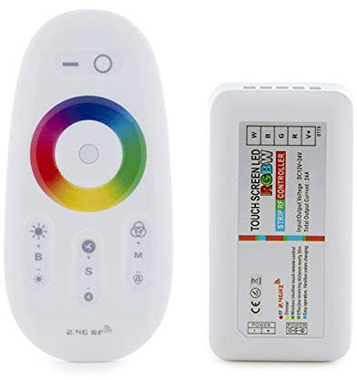Regler 2,4G LED -Leiste RGB-WeißFernbedienung 12-24VDC ► 288/576W | Greenice