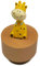 falado Mini Wooden Animal Rotary Music Box with Cute Giraffe Ornament (Tune: You are My Sunshine)
