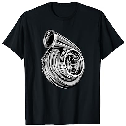 Design mit abgebildetem Turbolader T-Shirt