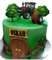 Traktor grün ,13cm Tortenaufleger,Geburtstag,Tortendeko,