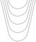 BOBIJOO JEWELRY - Chaîne Collier Maille Cheval Trombone Acier inoxydable Argenté 2mm Longueur au choix - Silber - 55cm