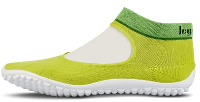 leguano Ballerina grün – Leichter Barfußschuh für Damen (Numeric_38)