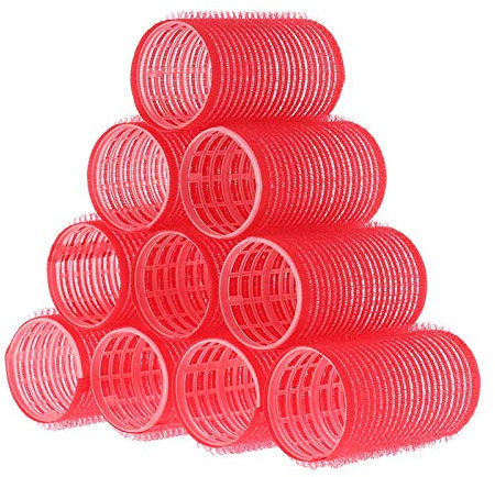 10 Pièces Bigoudis Cheveux, Layhou Rouleaux de Cheveux Self Grip Salon Coiffure Bigoudis de Coiffure pour Cheveux, Coiffure Bigoudis DIY Curling Tool pour Salon Coiffeur Coiffure