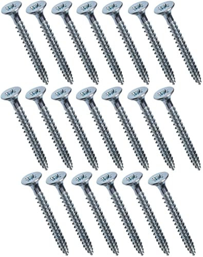 AERZETIX - C44787 - Lot de 20 - Vis à bois - Ø3x30mm - en acier zingué métal - tête fraisée - à empreinte cruciforme pozidriv - couleur argent