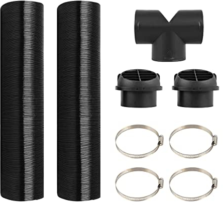 DOCAS 75mm Tubo per Riscaldamento Auto per Webasto Eberspacher, Riscaldatore Condotto T Tubo Presa Scarico dell'aria Calda