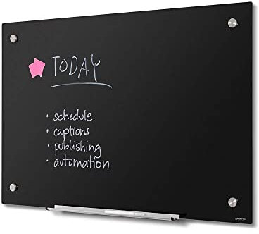 SCRITTO® Glastafel, beschreibbar, magnetisch, zur Wandmontage, leicht abwischbar (90 x 120 cm)