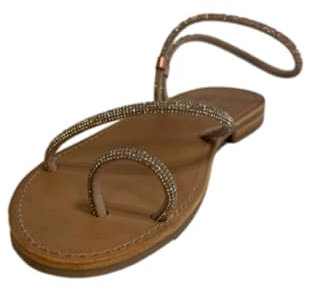 Les Tropeziennes Hodaxa, Scarpe Città tra Dito Donna, Oro Rosa, 37 EU