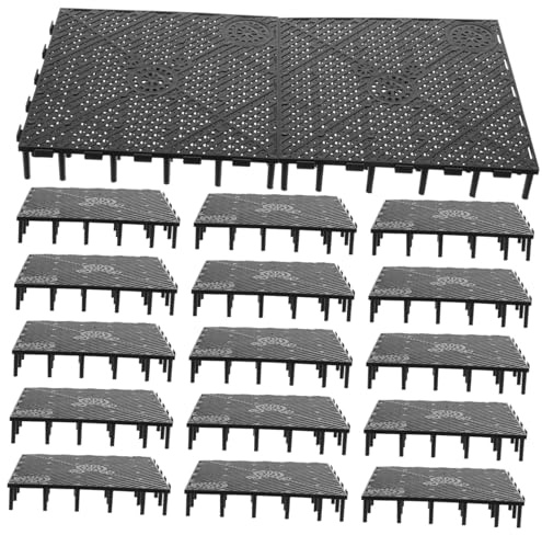 Housoutil 20St PVC-Filterplatte Filterplatte für Aquarien Kaninchen buddelschutz lochplatte Kunststoff Bodenfilter Gitter unterlegscheiben magnetisch Kies Fragmente Aquarium Tablett