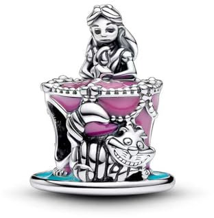 Feitery Charm viola e perline da donna, compatibile con braccialetti e collane Pandora, regali di Natale, Zirconia cubica