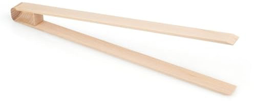 Metrie™ 1 pinza per barbecue da 26 cm, perfetta per barbecue, salsicce, bistecche, verdure e altro ancora, usa e getta, ecologica e naturale, prodotta in Boemia (UE)