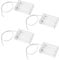 EMSea 4pcs 3AA Battery Holder Box Case Transparent Enclosed Clear Battery Socket Holder with On/Off Switch Extension Wires Leads Spring Clip Socket Bundle Housing Transparent