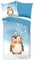 Traumschlaf Flanell Bettwäsche Pinguin 1 Bettbezug 135 x 200 cm + 1 Kissenbezug 80 x 80 cm