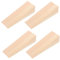 JECOMPRIS 1 Satz Dübel Schienenspacer Fensterkeile Holznagel Holzplatte Holzarbeiten Holzkeil Dreieckiger Keil Sicherheits-türstopper Keil Türstopper Türkeilstopper Hölzern Beige 4 Stück