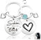 Happirra Schön Dass es Dich Gibt Geschenke, Geschenk für freund Schlüsselanhänger Damen, Dankeschön Geschenke für Frauen Kollegin Freund Erzieherin Geburtstagsgeschenk Jugendweihe Geschenke Kommunion
