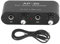 Telituny Professional Dual Channel Sound Amplifier, 1/4in 6.35mm 0 to 20db Gain Balanced/Single Ended Input 20dB Gain Audio Booster with Variable DC 5V-12V Power,for Microphones Instruments