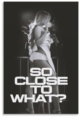 ARTUKPOSQL Tate Mcrae Poster auf Leinwand, Motiv So Close to What, Vintage, hohe Optik, horizontal, Wohnzimmer, Schlafzimmer, Wanddekoration, Poster, 20 x 30 cm, ungerahmt, 14