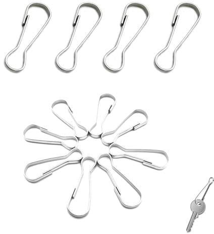 50 Pcs Flag Pole Clips,20mm Stainless Steel Flagpole Attachment,Lanyard Snap Spring Clips Hooks,for Fixing Flags,Keychains,Lanyards,Banners,Clotheslines,Crafts