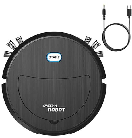 Robot aspirador con fregona | Vaciado automático | Succión, estación base pequeña | Navegación con | Ideal para suelos duros y alfombras | Aspiradora robótica con navegación Lidar | Robot para P