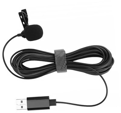 CORHAD USB-kondensatormikrofon Lavaliermikrofon Ansteckmikrofon mit -Aufnahme Hintergrundrauschen Ausblenden Verstellbarer Winkel für Gaming Computeraufnahmen Chats Konferenzen