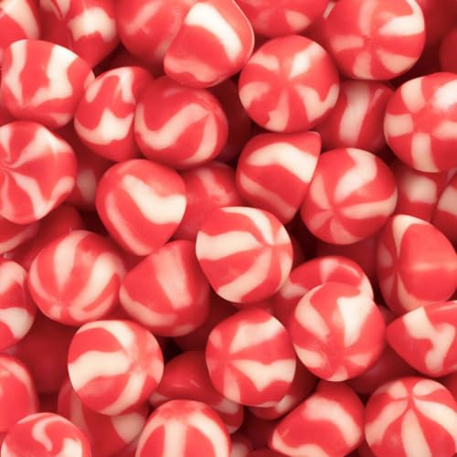 Vidal Strawberry Twist Kisses 1kg - Erdbeer-Sahne Fruchtgummi, farbenfrohe Erdbeerwirbel mit intensivem Geschmack - Made in Spain, Glutenfrei