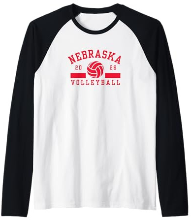 Passender Nebraska Volleyball 2026 Raglan