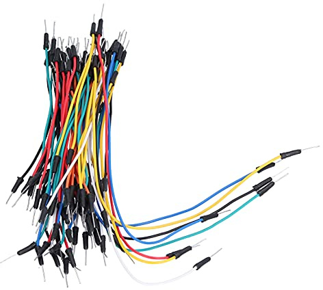 ZAWELIYO Breadboard Jumper Efficient Connection Line Set for Breadboard Projects, 65Pcs Carbon Steel Jumper Wires Kit for Electronics Enthusiasts