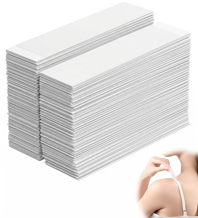 YIPFEN 108 pcs Nastro biadesivo per tessuti Nastro alla moda per tutti i tipi di tessuto delicato sulla pelle sensibile colori trasparenti per tutte le tonalità della pelle