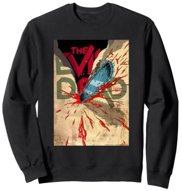 Evil Dead Horror Ash Williams Blutige Kettensäge Halloween Sweatshirt