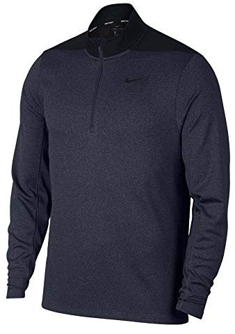 Nike Men's Dry Top Half Zip core, Obsidian/Blue Void/Black/Black, Small