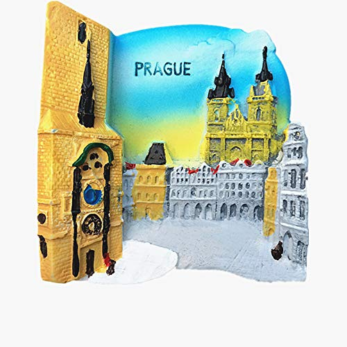 3D-Kühlschrankmagnet in Prag, Tschechische Republik, Heim- und Küchendekoration, Tschechische Republik, Prag, Kühlschrankmagnet, Reiseaufkleber, Souvenir, Geschenk