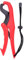 Alomejor Floating Fishing Gripper Gear ABS Fish Lip Grip Pliers Fish Clamp with Adjustable Rope(L-Red)