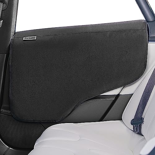 PetEvo 2PCS Car Door Protectors - Interior Vehicle Door Covers - Waterproof, Scratchproof, Nonslip - Machine Washable - Size 27 x 22 - 2 Packs