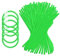 UV FLOOR - Lot De 100 Bracelets Fluo Lumineux + 100 Connecteurs - Qualité Premium - Accessoire Lumineux - Fluorescent - Fête - Déguisement - Vert Néon