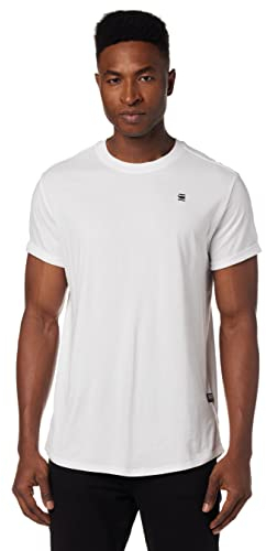 G-STAR Homme T-Shirt Lash, Blanc (white D16396-B353-110), L