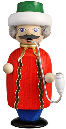 Seiffener Volkskunst | Räuchermann Erzgebirge | Kleine Gesellen 14 cm | Räuchermännchen | Original Erzgebirgische Volkskunst | 12262 | Osmane