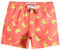 MaaMgic Kleine Jungen Badeshorts Schnelltrocknend Boardshorts mit Mesh-Futter Taschen und Verstellbarem Tunnelzug MEHRWEG, Orange Banana, 5-6 Jahre alt
