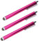 3x Large Stylus Pen for iPhone SE 2020 Smartphone Tablet Universal Pack of 3 Pink