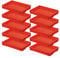 BRB 10 Eurobehälter mit 2 Griffleisten, LxBxH 600x400x75 mm, PP, rot