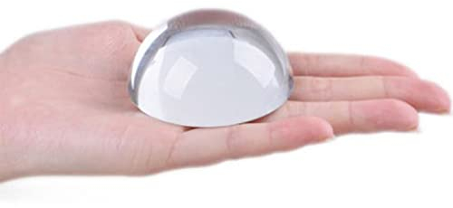 WJDT 60mm 70mm 10pcs Clear k9 Crystal Half Ball Glass Dome Paperweight for Figurine Diy Making Decor,clear,60mm 10pcs