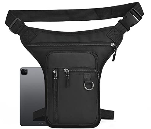 Yeeda Drop Leg Bag, Hiking Multi-Pocket Waist Fanny Pack, Multifunktionale Oberschenkel Hüfte Outdoor Pack für Motorradfahren, Wandern, Reisen, Angeln, Camping, Radfahren, Mann Damen