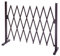 Absperrgitter HWC-B34AM, Scherengitter Rankhilfe Tierschutzgitter ausziehbar, Alu braun - Höhe 103cm, Breite 27-207cm