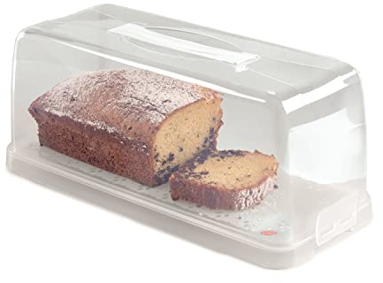 Snips, Recipiente para Plumcake, Porta Tartas, Recipiente Rectangular para Tartas con cierres de seguridad, 34,4 x 14,8 x 14,2, Made in Italy, 0% BPA y sin ftalatos