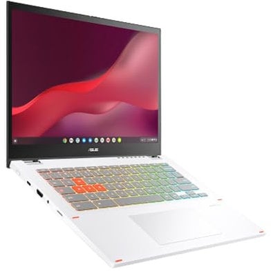 ASUS Chromebook Vibe CX34 Flip Cloud - Laptop para juegos con lápiz capacitivo, pantalla táctil de 14 pulgadas y 144 Hz (1920 x 1200), procesador Intel® Core™ i5-1235U, SSD de 256 GB, 8 GB de RAM,