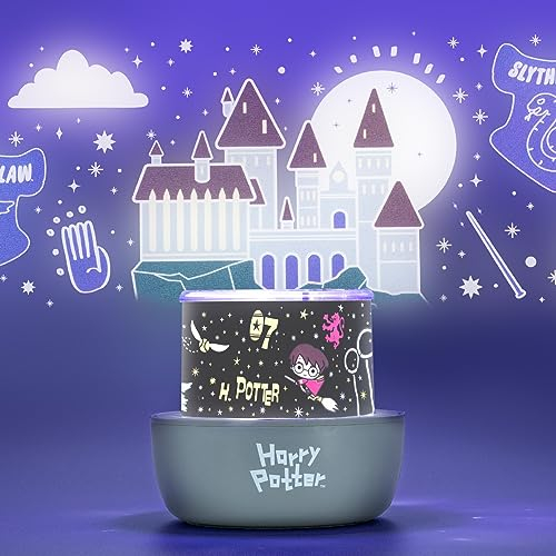 Harry Potter Projektion Licht - Offiziell lizenziertes Hogwarts & Quidditch Stimmungslicht mit wechselbaren Szenen, Nachtlicht & Dekoration für Wände & Decke, USB oder batteriebetrieben